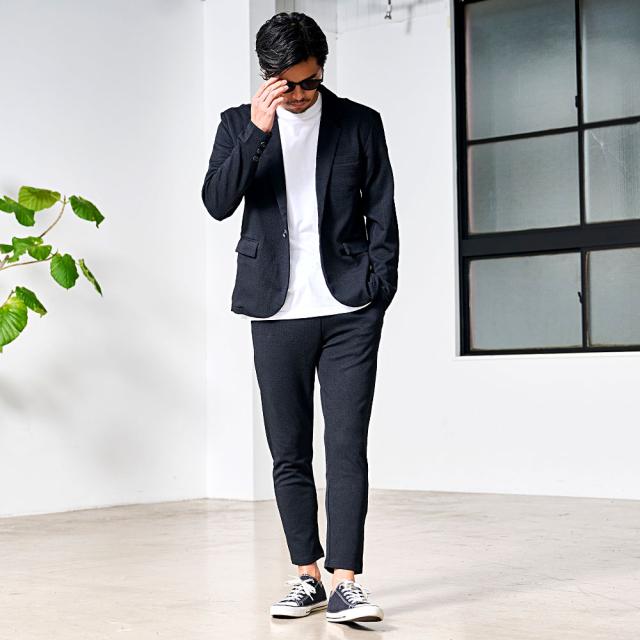 テーラードジャケット メンズ 長袖 カジュアル おしゃれ チェック柄