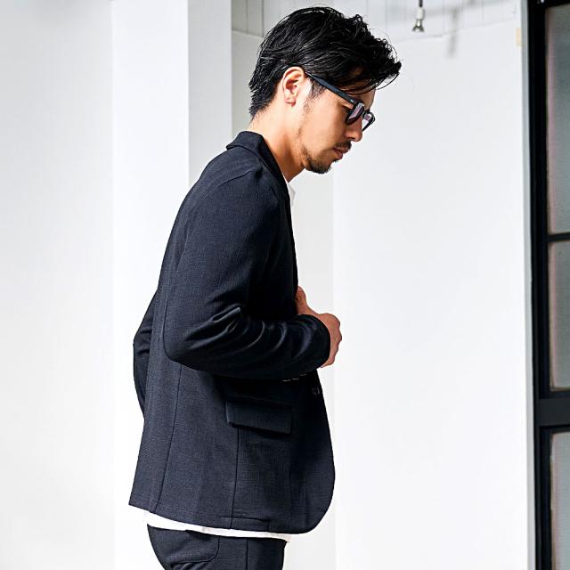 テーラードジャケット メンズ 長袖 カジュアル おしゃれ チェック柄