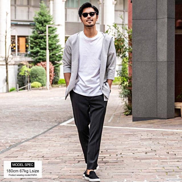 カーディガン メンズ ブランド フーディガン アウター 羽織り フード