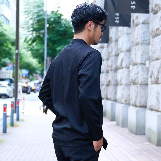 カーディガン メンズ ボタンレス ブランド ノーカラー 変形 シェブロン アウター 羽織り 長袖 シンプル 無地 ランダムジャガード 清涼感 軽量 薄手 父の日 CavariA 大人 20代 30代 40代 50代 ちょいワル ユニセックス 男性 男 服 秋 冬 秋冬 ファッション [CAST25-24] カーディガン メンズ ボタンレス ブランド ノーカラー 変形 シェブロン