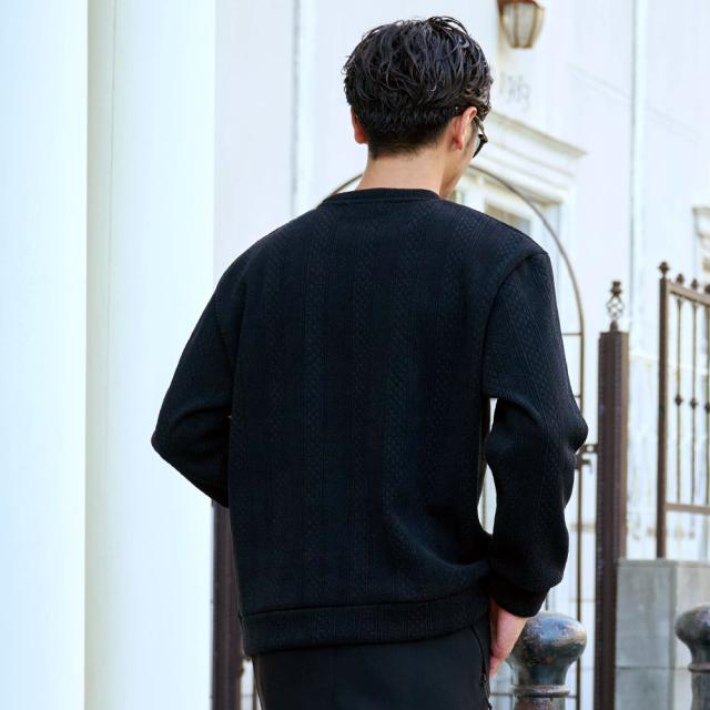 トレーナー メンズ ブランド おしゃれ トップス パターン 長袖 伸縮性