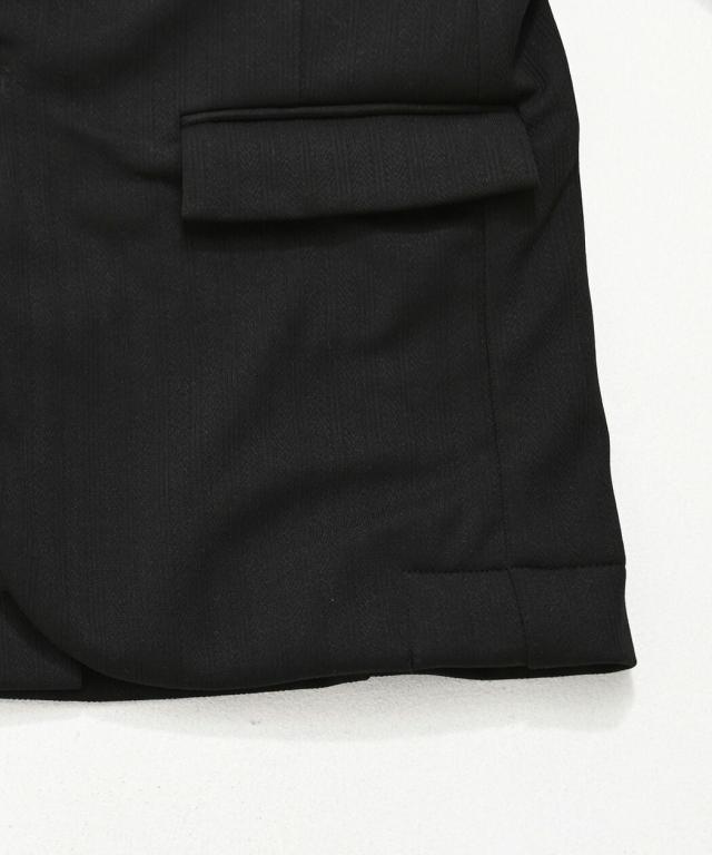 テーラードジャケット メンズ アウター おしゃれ テイラードジャケット ヘリンボーン 無地 ストレッチ 伸縮 ワンボタン 1ボタン 細身 スリム タイト セットアップ可 CavariA 大人 20代 30代 40代 50代 ちょいワル ユニセックス 男性 男 服 春 春夏 ファッション [CAST26-01]_13