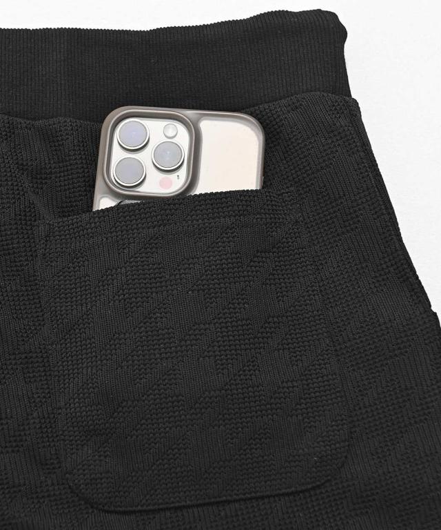 スラックス メンズ パンツ おしゃれ アンクルパンツ 千鳥 ジャガード ストレッチ イージーパンツ きれいめ 上品 セレカジ キレカジ セットアップ可能 シンプル 無地 CavariA 大人 20代 30代 40代 50代 ちょいワル ユニセックス 男性 男 服 春 春夏 ファッション [CAST26-04]_12