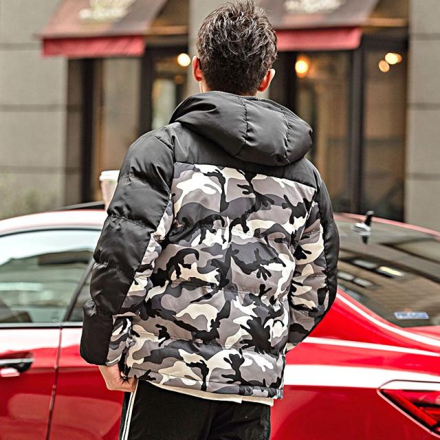 中綿ジャケット メンズ アウター ブルゾン フード付き フルジップ