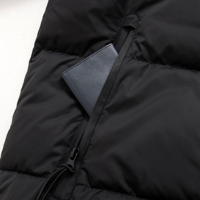 中綿ジャケット メンズ アウター ブルゾン フーディー ロゴテープ