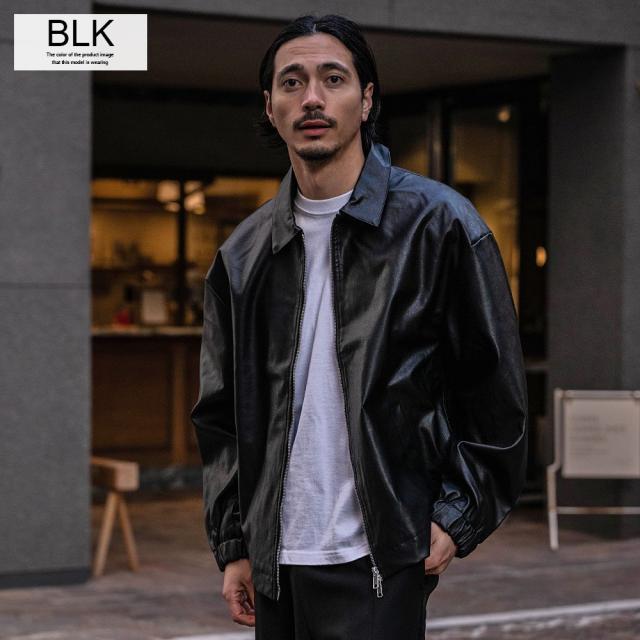 レザージャケット メンズ PUレザー フェイクレザー 合成皮革