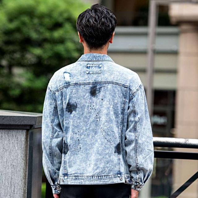 デニムジャケット Gジャン メンズ おしゃれ ジージャン 古着風