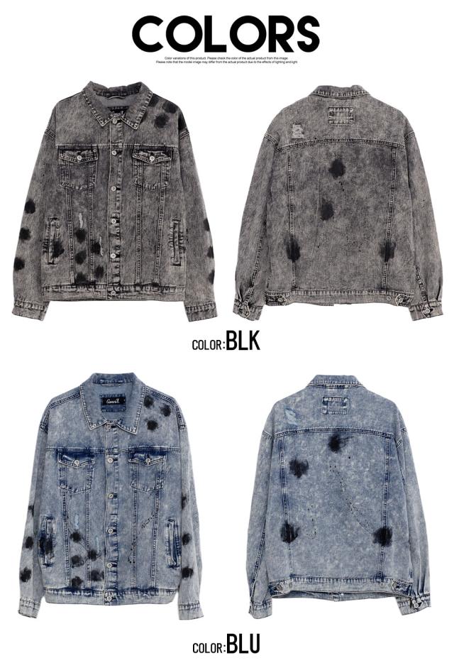 デニムジャケット Gジャン メンズ おしゃれ ジージャン 古着風