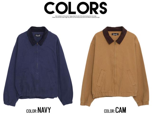 ジップジャケット ジャケット メンズ ダック生地 アウター 羽織り