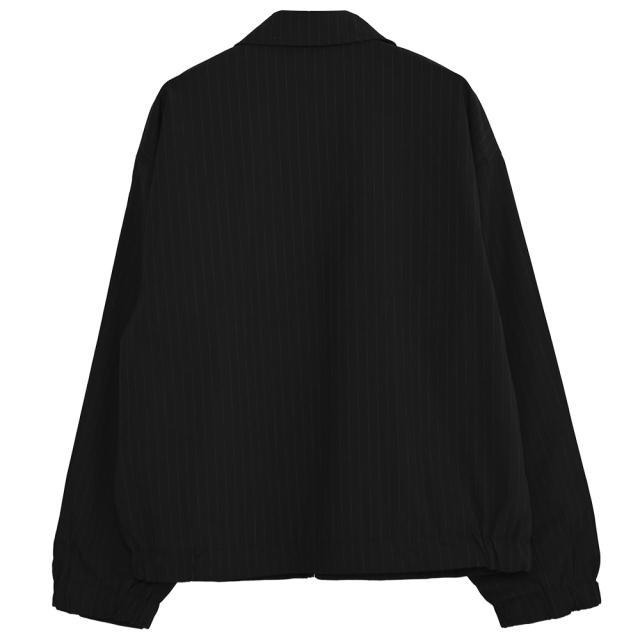 ジャケット メンズ アウター ストライプ セットアップ可 上下セット可 ブルゾン ストライプジャケット ジップジャケット 大きいサイズ シンプル ブラック CavariA 大人 20代 30代 40代 50代 ちょいワル ユニセックス 男性 男 服 秋 冬 秋冬 ファッション[CATN26-01]_18