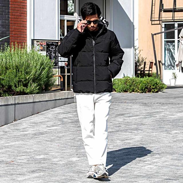 中綿ジャケット メンズ ブルゾン おしゃれ 中綿ブルゾン 撥水加工 止水