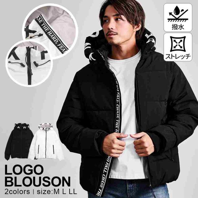 中綿ジャケット メンズ アウター おしゃれ ブルゾン 中綿ブルゾン ストレッチ 伸縮 撥水 軽量 防寒 保温 暖かい あったか 止水ジップ プリント シンプル CavariA ブランド 大人 20代 30代 40代 50代 ちょいワル ユニセックス 男性 男 服 秋 冬 秋冬 ファッション [CAWI25-26]