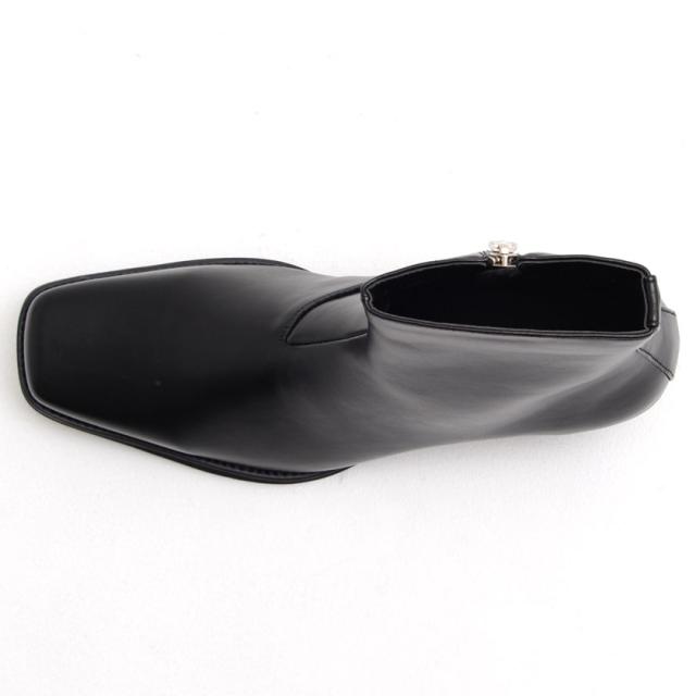 ブーツ メンズ 靴 シューズ ヒールブーツ ブーティ ブーティー サイドジップ スクエアトゥ 美脚 PUレザー 合成皮革 ブラック パイソン 25cm 25.5cm 26cm 26.5cm 27cm 27.5cm 大人 カジュアル きれいめ モード 20代 30代 40代 メンズファッション 即日発送 [CLE-670]