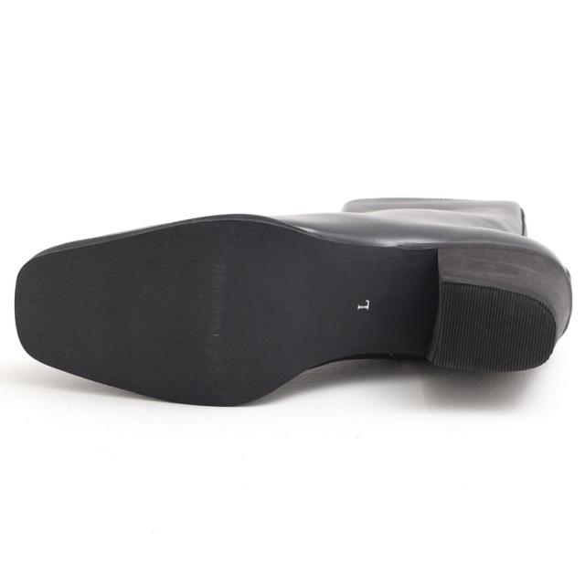 ブーツ メンズ 靴 シューズ ヒールブーツ ブーティ ブーティー サイドジップ スクエアトゥ 美脚 PUレザー 合成皮革 ブラック パイソン 25cm 25.5cm 26cm 26.5cm 27cm 27.5cm 大人 カジュアル きれいめ モード 20代 30代 40代 メンズファッション 即日発送 [CLE-670]