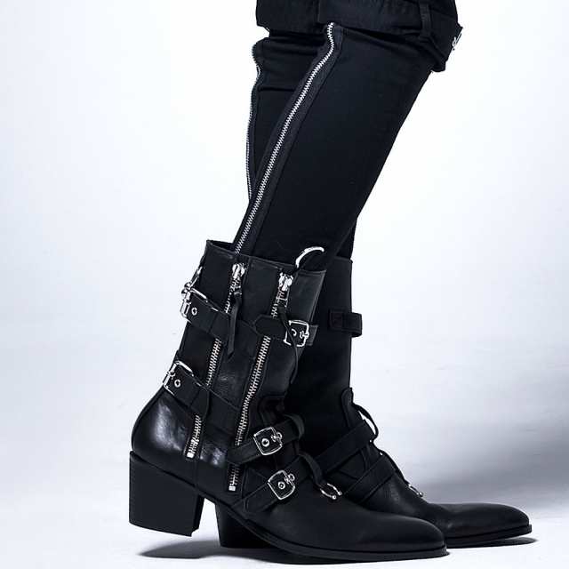 CIVARIZE【シヴァーライズ】ZIPデザインシャークソールブーツ 靴