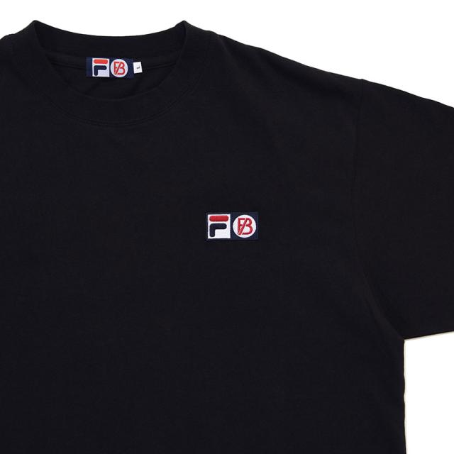 NEW ERA × FILA・ピンストライプ コラボレーション T シャツ FILA BE:FIRST フィラ ビーファースト ブランド コラボ Tシャツ