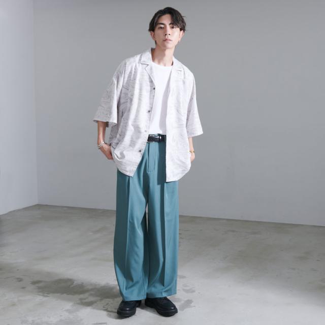 スラックス メンズ ブランド おしゃれ ワイドパンツ パンツ
