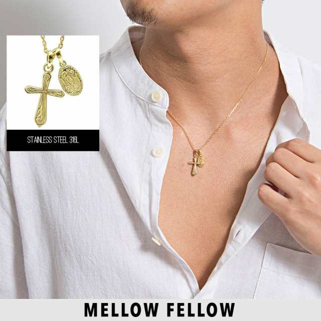  ネックレス 十字架  ロゴ ユニセックス 新品 メンズ