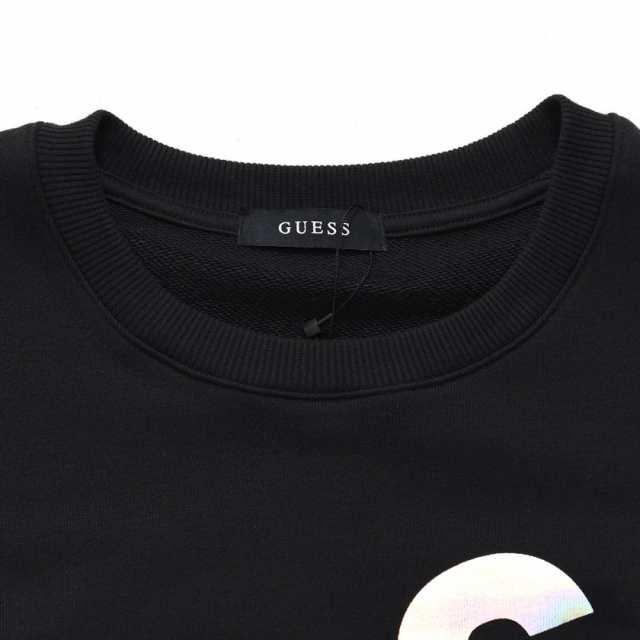 GUESS[ゲス]ホログラムロゴ スウェットトレーナー