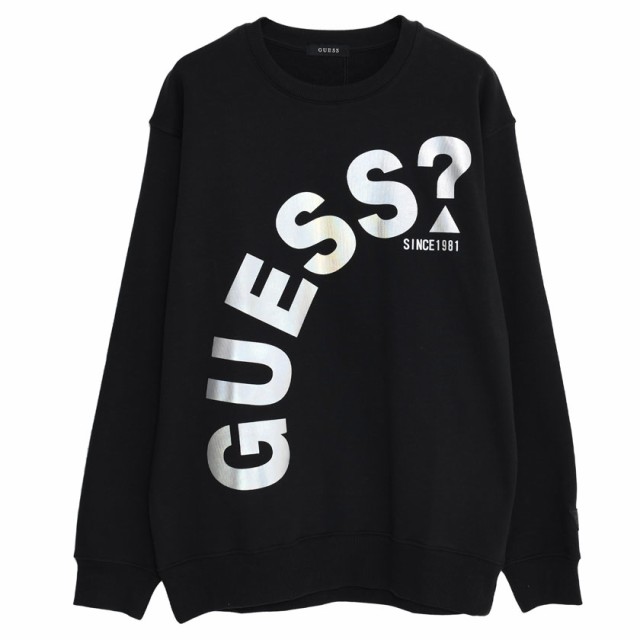 GUESS[ゲス]ホログラムロゴ スウェットトレーナー