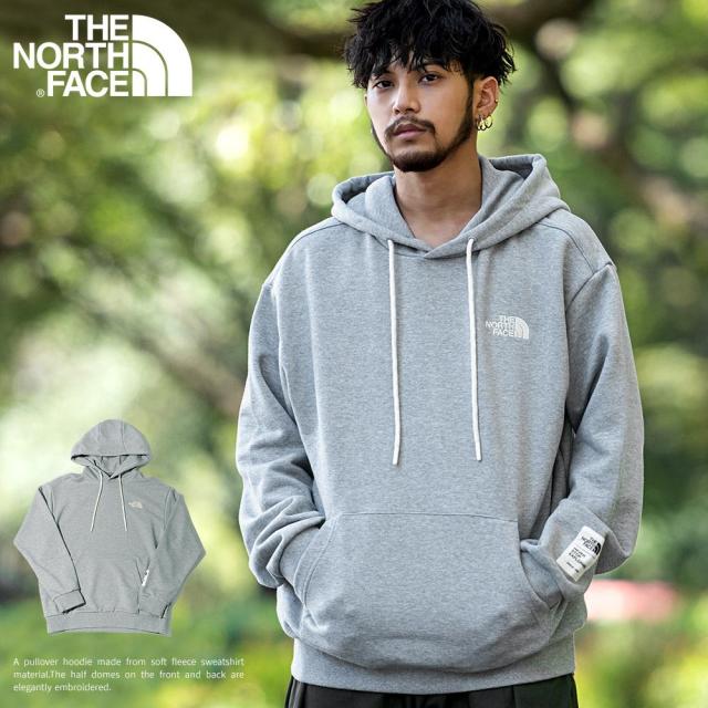 THE NORTH FACE ノースフェイス ザノースフェイス パーカー プルオーバーパーカー フーディ スウェット スエット ロゴ ブランドロゴ グレー アウトドア カジュアル ストリート メンズ プルパーカー 20代 30代 40代 ユニセックス 男性 男 服 春 春服 ファッション [NM5PN55]