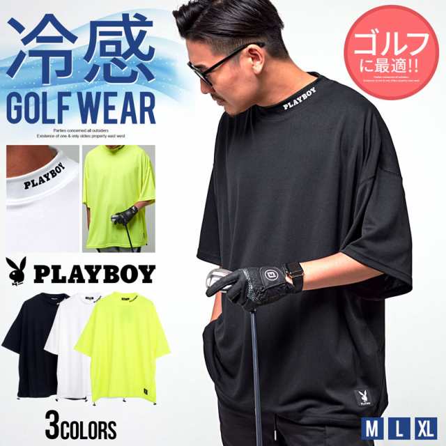 PLAYBOY プレイボーイ メンズ ゴルフ ゴルフウェア 接触冷感 Ｔシャツ