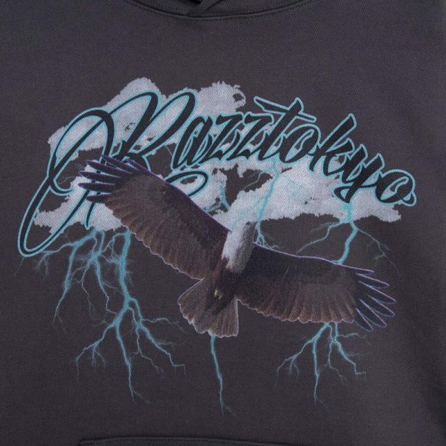 パーカー メンズ イーグル フーディー トップス プルオーバー 長袖