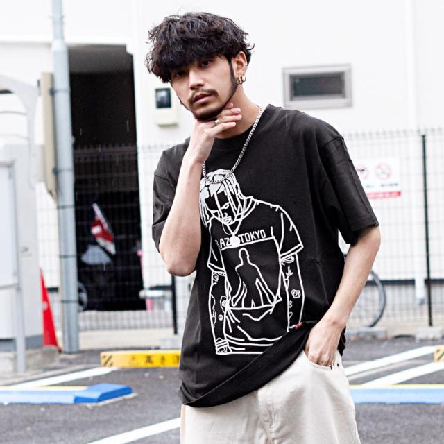 Tシャツ メンズ 半袖 RAZZIS ラズ トップス カットソー ラッパー