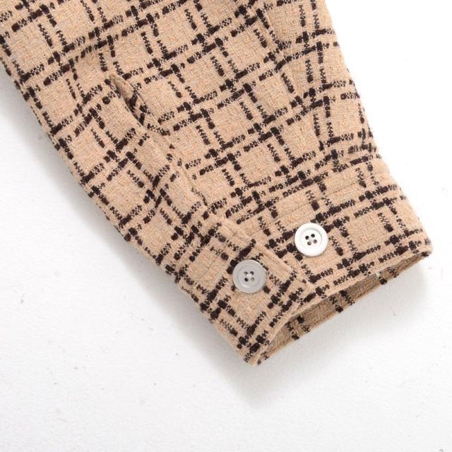 ツイードシャツ メンズ RAZZIS RAZZ ラズ ブランド おしゃれ 暖かい 防寒 長袖 シャツジャケット 大きいサイズ M L XL ユニセックス レディース 大人 アメカジ カジュアル ストリート 韓国 秋 冬 20代 30代 40代 メンズファッション 即日発送 [RZPG22-G02]_15