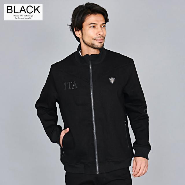 セール価格 SALE ジャケット メンズ 上下 セットアップ可 ゴルフウェア ブランド 大きいサイズ アウター ブルゾン ジャージ デニム ジップアップ スタンドネック 無地 ロゴ プリント 細身 タイト ストレッチ ユニセックス 白 黒 LL XL VIOLA ヴィオラ 服 秋 冬 [S52123]_5