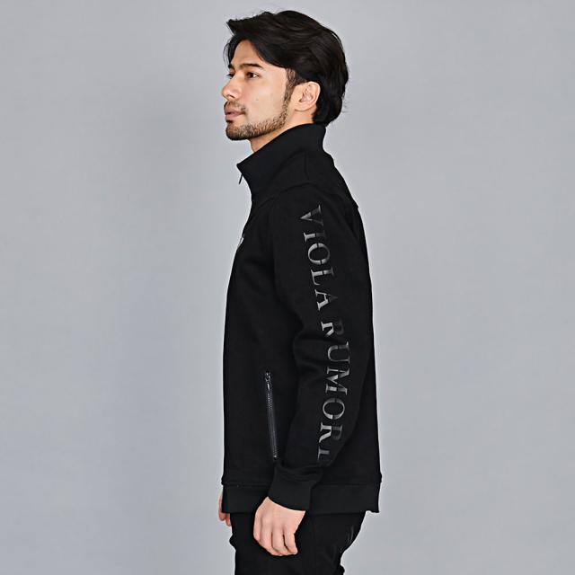 セール価格 SALE ジャケット メンズ 上下 セットアップ可 ゴルフウェア ブランド 大きいサイズ アウター ブルゾン ジャージ デニム ジップアップ スタンドネック 無地 ロゴ プリント 細身 タイト ストレッチ ユニセックス 白 黒 LL XL VIOLA ヴィオラ 服 秋 冬 [S52123]_7