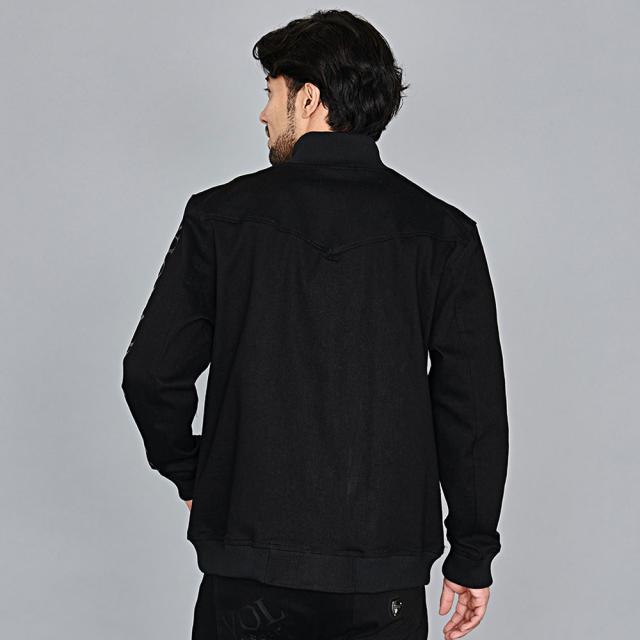 セール価格 SALE ジャケット メンズ 上下 セットアップ可 ゴルフウェア ブランド 大きいサイズ アウター ブルゾン ジャージ デニム ジップアップ スタンドネック 無地 ロゴ プリント 細身 タイト ストレッチ ユニセックス 白 黒 LL XL VIOLA ヴィオラ 服 秋 冬 [S52123]_8
