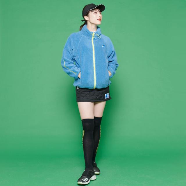 STARTER GOLF スターターゴルフ アウター ボアジャケット ボアブルゾン ゴルフウェア ゴルフウエア ボア ジャケット ブルゾン フリース シンプル スタンドネック 防寒 暖かい あったか レディース 女子 女性 20代 30代 40代 ファッション 即日発送 [SG-323002]_9