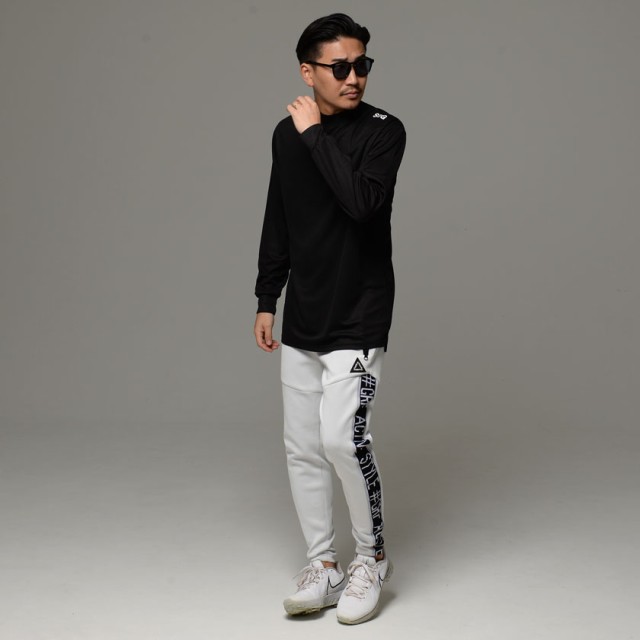 Tシャツ メンズ ロンT ブランド 大人 長袖 モックネック ゴルフ