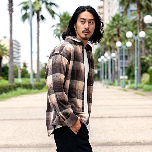 THRASHER スラッシャー ネルチェック メンズ フレイムロゴ 刺繍 チェックシャツ バック 刺繍 大きいサイズ ヘビーネルシャツ シャツジャケ 長袖 スケーター 大人 カジュアルシャツ 20代 30代 40代 50代 ユニセックス 男性 男 服 秋 冬 秋冬 ファッション [TH25AW07]_5