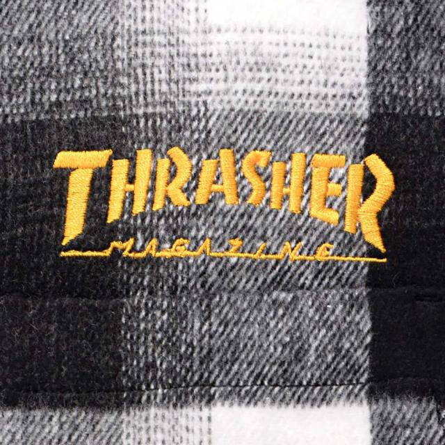 THRASHER スラッシャー ネルチェック メンズ フレイムロゴ 刺繍 チェックシャツ バック 刺繍 大きいサイズ ヘビーネルシャツ シャツジャケ 長袖 スケーター 大人 カジュアルシャツ 20代 30代 40代 50代 ユニセックス 男性 男 服 秋 冬 秋冬 ファッション [TH25AW07]_14