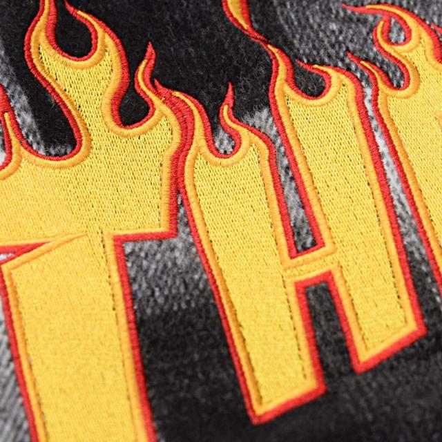THRASHER スラッシャー ネルチェック メンズ フレイムロゴ 刺繍 チェックシャツ バック 刺繍 大きいサイズ ヘビーネルシャツ シャツジャケ 長袖 スケーター 大人 カジュアルシャツ 20代 30代 40代 50代 ユニセックス 男性 男 服 秋 冬 秋冬 ファッション [TH25AW07]_17