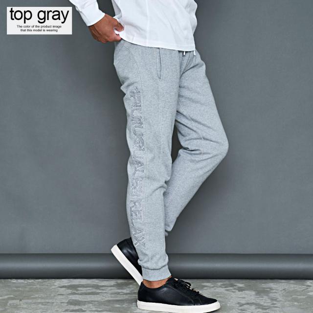 スウェットパンツ メンズ リブパンツ 1PIU1UGUALE3 RELAX ウノピゥウノウグァーレトレ THIGH LOGO LONG PANTS サイドロゴ スエットパンツ パンツ スポーツ グレー ブラック 黒 ユニセックス 20代 30代 40代 ユニセックス 男性 男 服 秋 冬 秋冬 ファッション [USB-24088]