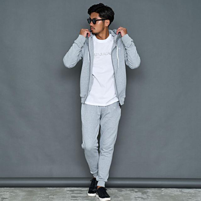 スウェットパンツ メンズ リブパンツ 1PIU1UGUALE3 RELAX ウノピゥウノウグァーレトレ THIGH LOGO LONG PANTS サイドロゴ スエットパンツ パンツ スポーツ グレー ブラック 黒 ユニセックス 20代 30代 40代 ユニセックス 男性 男 服 秋 冬 秋冬 ファッション [USB-24088]