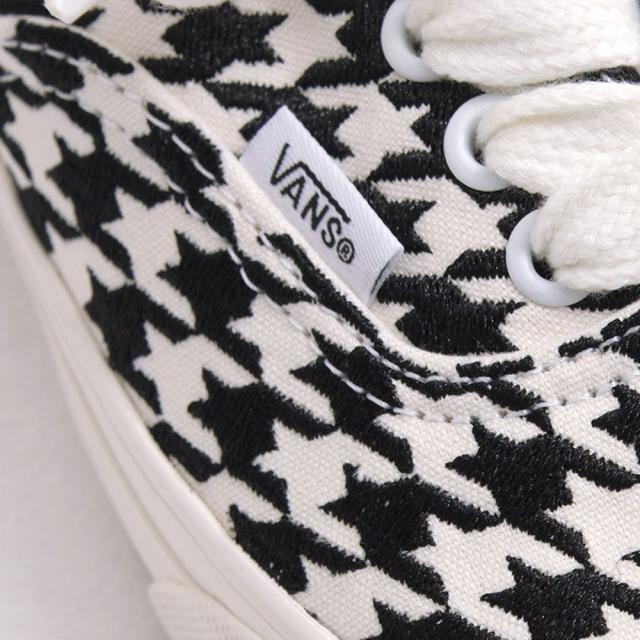 VANS ヴァンズ バンズ スニーカー メンズ ブランド VN000BW5YB2 国内正規品 靴 シューズ Authentic オーセンティック ハウンドトゥース 千鳥格子 チェック柄 ローカット ホワイト ブラック 白 黒 26.0cm 26.5cm 27.0cm 27.5cm 28.0cm 春 [VN000BW5YB2]