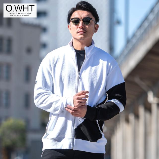 セール価格 SALE VIOLA ヴィオラ ジャケット メンズ ブルゾン 長袖 おしゃれ ジップアップ アウター ポケット付 細身 切り替え 羽織 ゴルフ ゴルフウェア 防寒 大人 ホワイト ブラック 白 黒 M L XL 20代 30代 40代 父の日 男性 男 春 春服 ファッション 即日発送 [Y42203] セール価格 SALE VIOLA ヴィオラ ジャケット メンズ ブルゾン 長袖