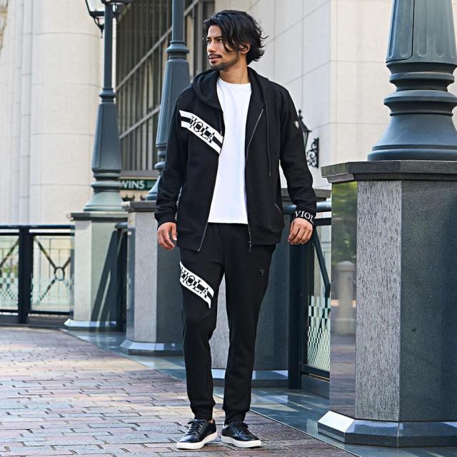 セール価格 SALE パーカー メンズ トップス 長袖 ジップアップ アウター ジップパーカー ロゴ セットアップ可 ゴルフウェア ホワイト ブラック 黒 M L XL ヴィオラ ビオラ VIOLA ITALIA MILANO 20代 30代 40代 ユニセックス 男性 男 服 秋 冬 秋冬 秋服 ファッション [Y52116] セール価格 SALE パーカー メンズ トップス 長袖 ジップアップ