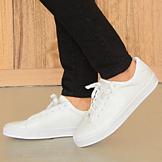 靴 スニーカー メンズ Sb Select シルバーバレットセレクト Puレザーローカットレースアップスニーカー 即日発送 ブラック ホワイト 白 の通販はau Pay マーケット Silver Bullet シルバーバレット