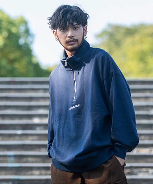 Dickies ディッキーズ トレーナー ハーフジップ プルオーバー メンズ