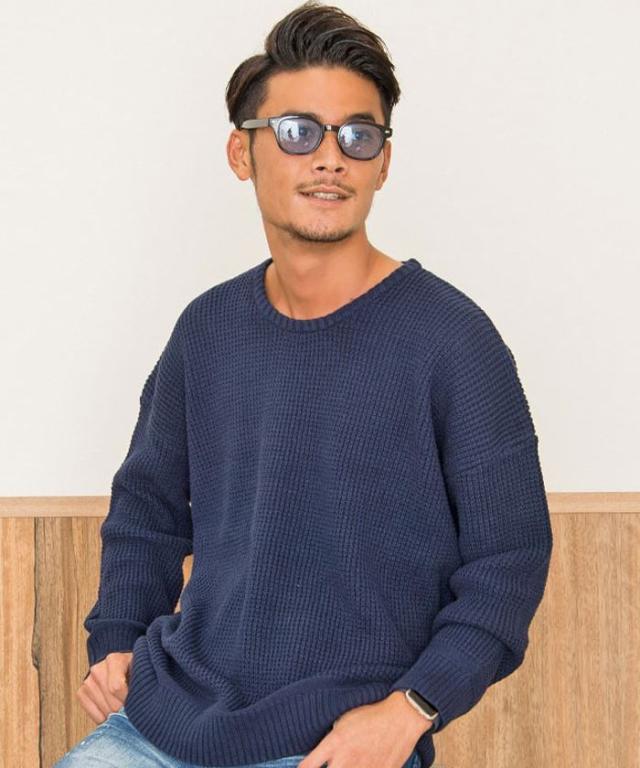 ニット メンズ セーター 無地 大きいサイズ オーバーサイズ
