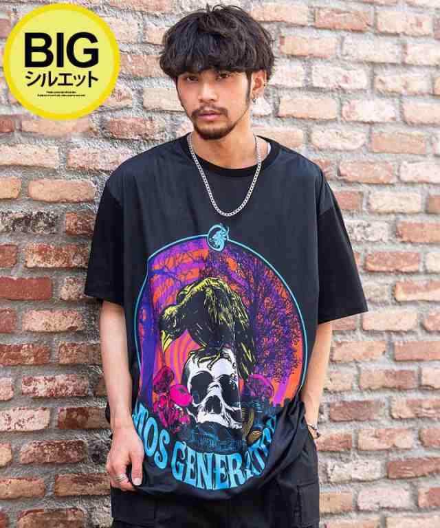 Tシャツ メンズ 半袖 半袖Tシャツ おしゃれ 大きいサイズ トップス ロゴ フォトプリント スカル フラワー 花柄 宇宙 パンダ タイガー ア｜au  PAY マーケット