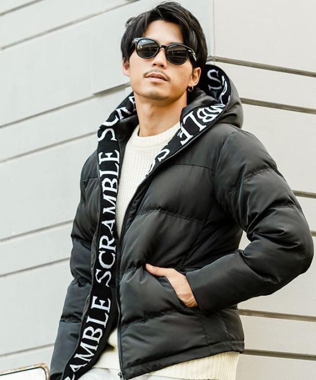 中綿ジャケット メンズ アウター ブルゾン フード付き フルジップ