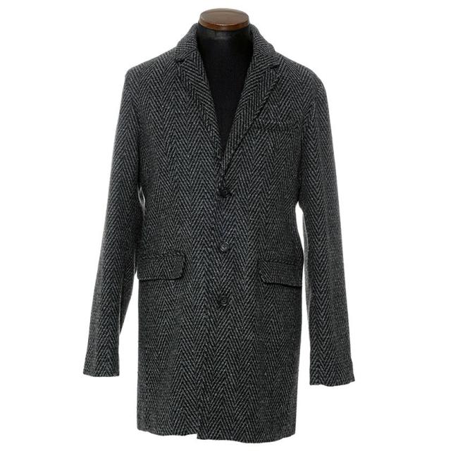 セール Sale 30 Off ジャケット コート メンズ Cavaria キャバリア メルトンチェスターコート 即日発送 細身 タイト ダブル ブラック ネの通販はau Pay マーケット Silver Bullet シルバーバレット