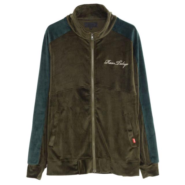 ジャージ メンズ RAZZ ラズ トップス 羽織り ジップアップ ハイネック ベロア 大きいサイズ ビッグシルエット オーバーサイズ セットアップ可 ストリート 秋 冬 即日発送 [RAZZ21-9] ジャージ メンズ RAZZ ラズ トップス 羽織り ジップアップ ハイネック