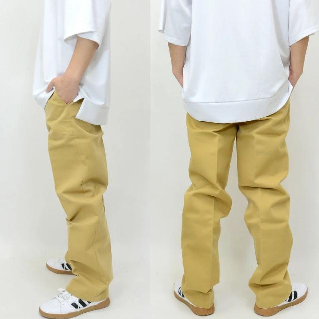 ワイドパンツ メンズ ヘビーツイル チノパンツ カラーパンツ